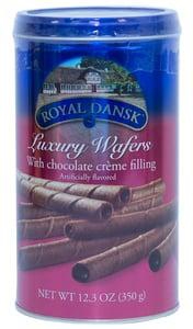Royal Dansk Luxury Wafers With Chocolate Creme Filling 350 g