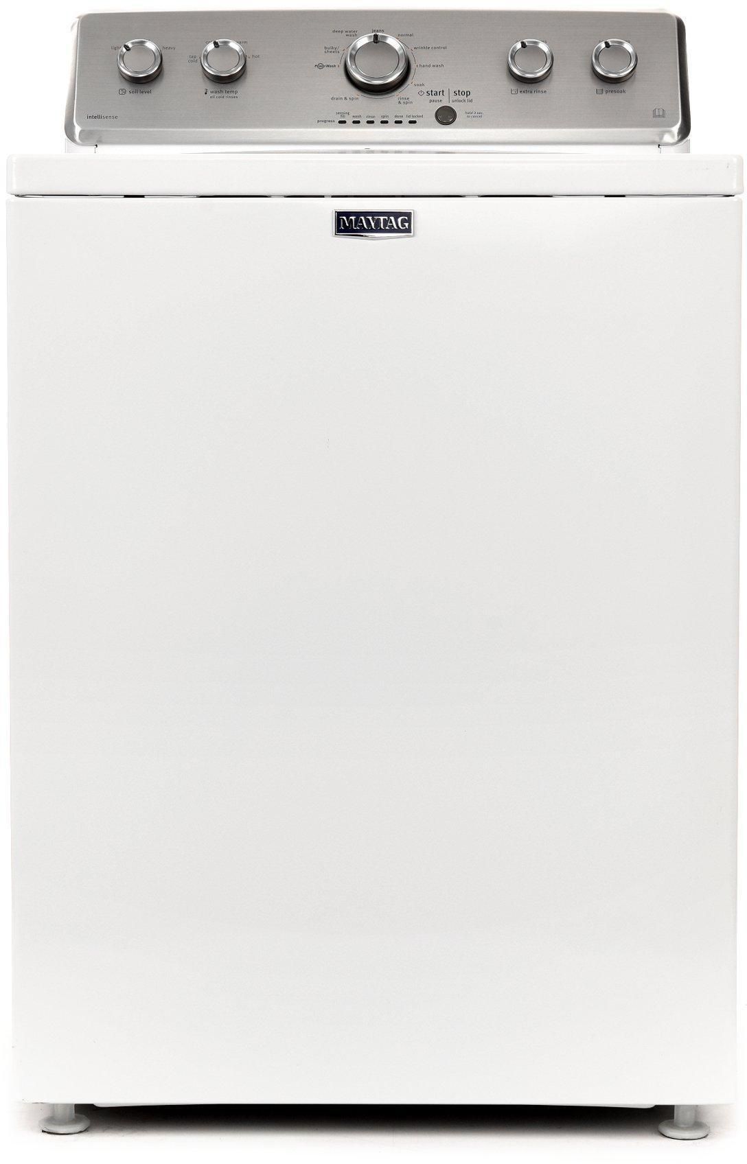Maytag Top Load Auto Washer, 12kg, 10 Wash Cycles, 5 Knobs, 770rpm,White