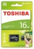 بطاقة ذاكرة من توشيبا مايكرو إس دي بسعة 16 جيجا بايت مع محول, كلاس 4