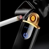 Sensor Windproof Electronic Ultrathin USB Lighter -Black
