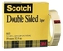 3M Scotch 665-1236 Double Sided Tape, 1/2" X 36 Yards