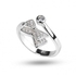 Simple Silver Bow Ring For Women, Silver 925