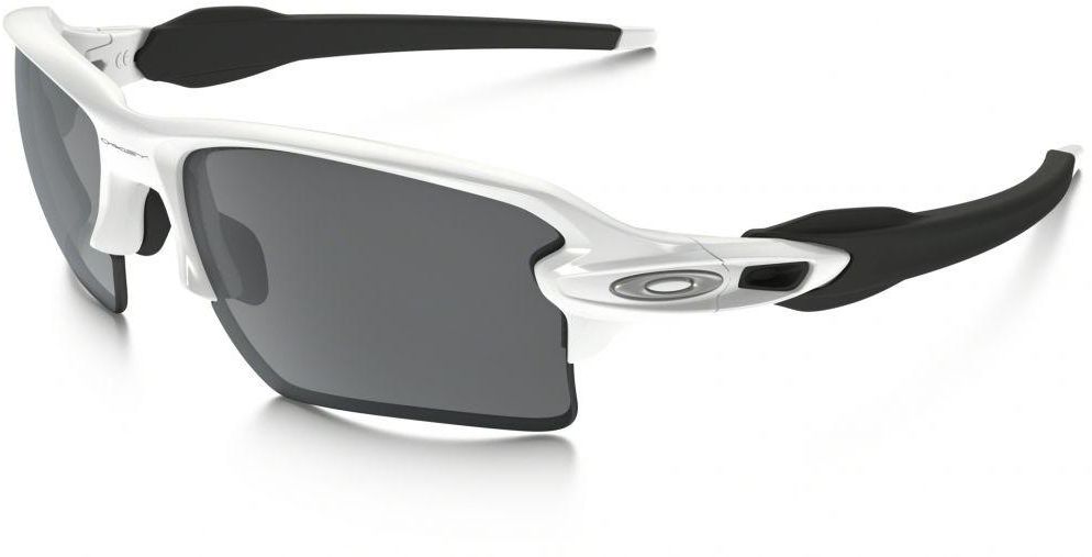 Oakley Flak 2 XL Sport Sunglasses Polished White with Black Iridium OAK9188-54