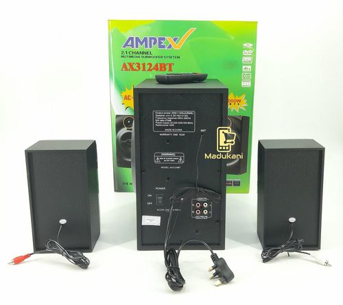 Ampex AX3124BT 2.1 Channel Multimedia Speaker Subwoofer System 