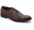 AGU Round Toe Solid Leather Classic Shoes - Dark Brown