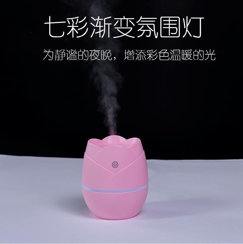 Sweethomeplanet Rose Mini USB Humidifier Air Purifier (Pink)