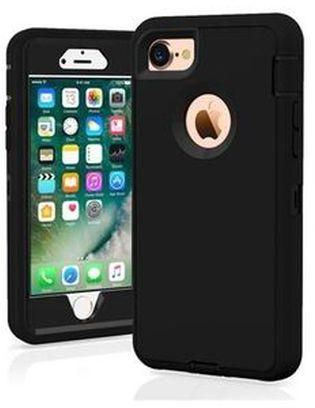 Protective Hard Case Cover For Apple iPhone 7/8 Plus 3 - Layers - Black