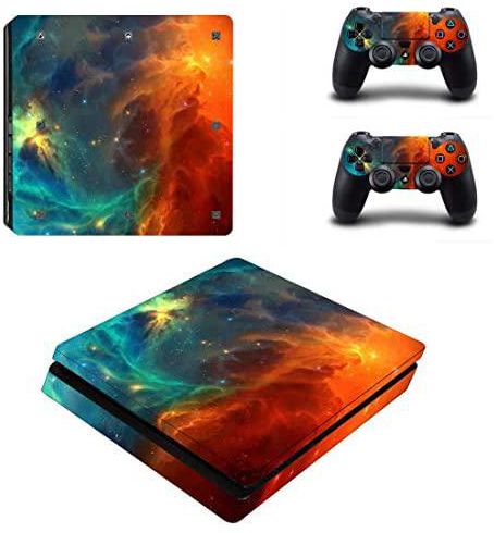 Double Weather Stickers Skins for PS4 Slim Playstation 4 Console + Controller