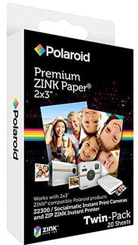 Polaroid 2x3'' Premium Zink Photo Paper - 20 Sheets