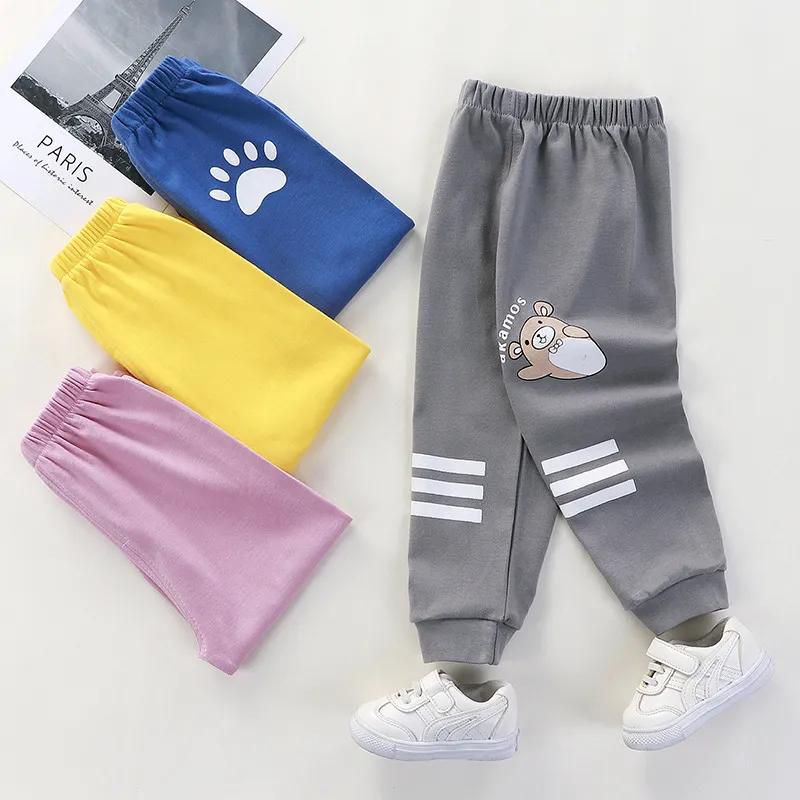  New Cotton Pants For Children Kids Boys Casual Pants Baby Girls Long Trousers Toddler Autumn Spring Sport Pants Baby Clothing