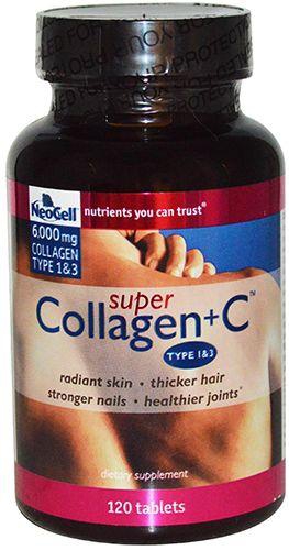 NeoCell Super Collagen Plus C Type 1 and 3 - 6000 mg - 120 Tablets