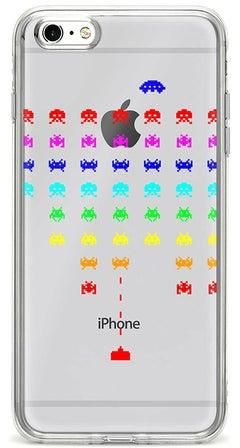 Flexible Case Cover For Apple Iphone 6S Plus/ 6 Plus Space Invader