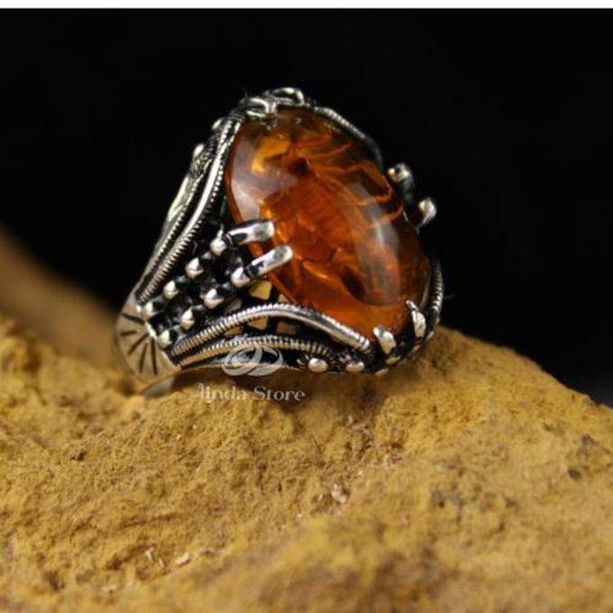 925 Pure Silver - Natural Scorpion Ring