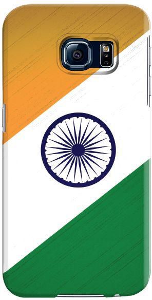 Stylizedd  Samsung Galaxy S6 Premium Slim Snap case cover Gloss Finish - Flag of India