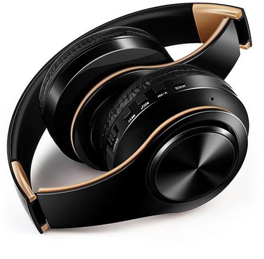 Free Shipping New Gold Colors Bluetooth Headphones Wireless Stereo Headsets Earbuds