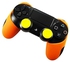 Generic PS4 Accessory Soft Silicone Thick Half Skin Rubber Cover Orange