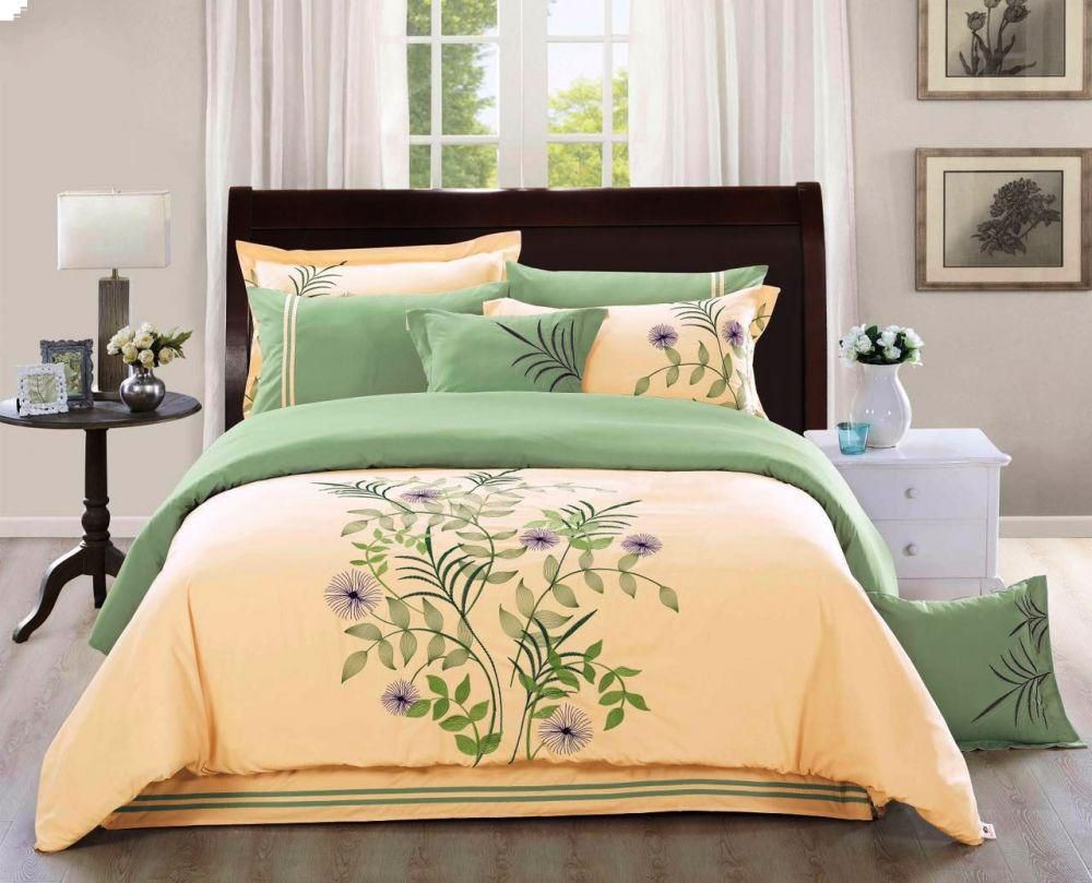 Luxury Embroidery 8Pcs Comforter set by Hours , King size, Hours-008