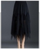 Fashion Regular Mesh Pleated Skirt أسود