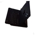 BLUETOOTH KEYBOARD For 10.1 Inches Tablet With Leather Case- BLACK (floss Signatures)