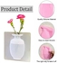 Silicone Wall Hanging Vase, Flower Design