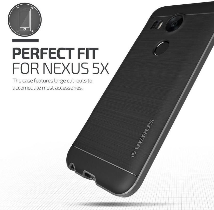 Verus LG Nexus 5X Case Drop Protection Heavy Duty Slim Fit High Pro Shield Steel Silver