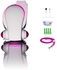 Cool On The Go Recharge Portable Fan with LED Lights Purple Blue