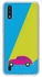 غطاء حماية مرن بطبعة سيارة بيتل كلاسيكية بلون أزرق لهاتف سامسونج جلاكسي A01 متعدد الألوان