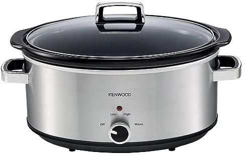 Stainless Steel Slow Cooker,Scm70.000Ss,6.5 Litres | 3 Settings, Warm, Low And High | Power Light Indicator | Glass Lid For Easy Viewing