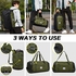 Laripwit Travel Duffle Bag for men 40L Medium Sports Gym Bag with Wet Pocket & Shoes Compartment Weekender Overnight Backpack for Traveling Duffel Bag Backpack for Women, Green, 42L duffle bag for men