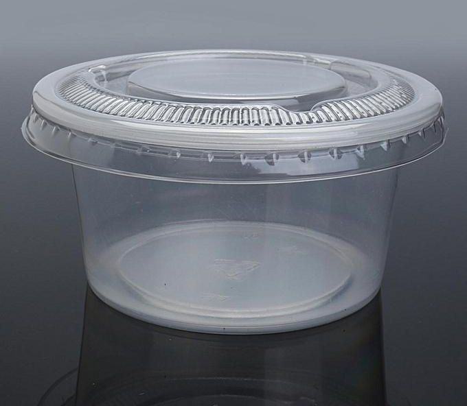 Generic 100 x Clear 150ml Plastic Sauce Disposable Small Container with