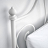 LEIRVIK Bed frame, white/Lindbåden, 160x200 cm - IKEA