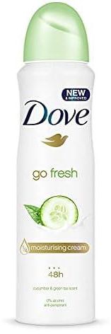 Dove Go Fresh Cucumber, Anti Perspirant Deodorant Aerosol Spray For Women, Long Lasting Anti Sweat And Body Odour Protection For A Clean And Fresh Fragrance 250 Ml