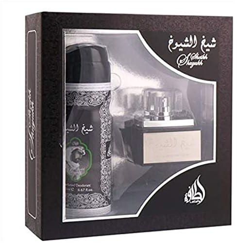 Sheikh Shuyukh By Lattafa Perfumes Gift Set (Edp 50ml & Deodorant 200 ml)