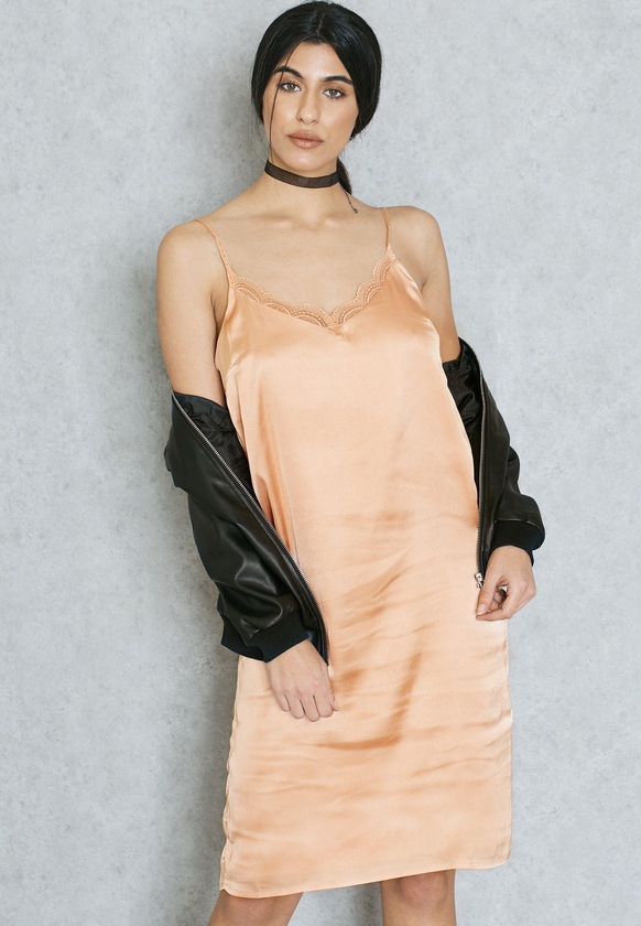 Lace Detail Cami Dress
