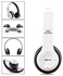 P47 Wireless Headphones, P47 Bluetooth Over Ear Foldable Headset With Microphone Stereo Earphones 3.5mm Audio Support FM Radio TF For PC TV Smart Phones & Tablets White