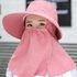 للنساء القبعات الوقاية من الشمس قناع الصيف القبعات أنثى شال القبعات