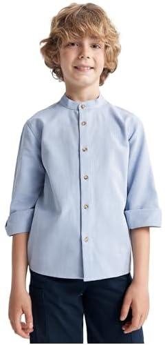 DeFacto Boys Regular Fit Stand- Up Collar Z2803A6 Long Sleeve Long Sleeve Shirt