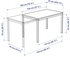 VANGSTA / ADDE طاولة و 4 كراسي, أبيض/أبيض, ‎120/180 سم‏ - IKEA