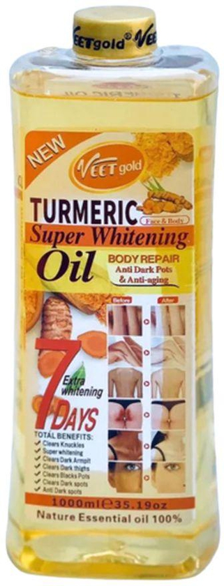 VEET GOLD Turmeric Super Whitening Body Repair Oil-1000ml