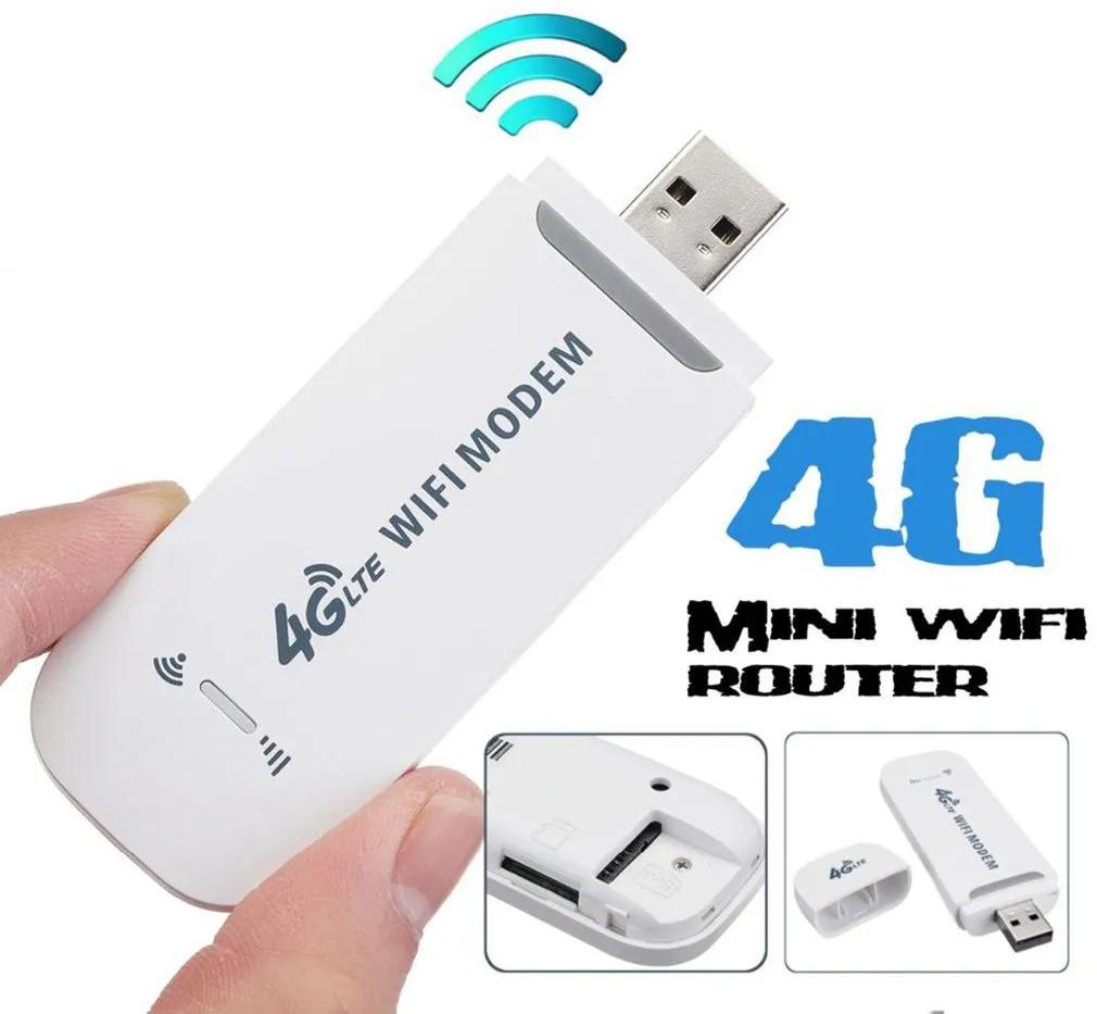 100Mbps Portable 4G/3G LTE Car WIFI Router Hotspot Wireless USB Dongle Mobile Broadband Modem SIM Card Unlocked Mini
