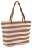 Large Straw Bag Summer Beach Tote Bag Soft Tote Bag with Zipper Beach Handbag with Stripe Bohemian Woven Shoulder Bag for Women for Travel Gym Shopping Holiday Picnic