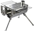 Winnerwell Woodlander Double-View Medium Tent Stove | Portable wood Burning Tent Stove for Tents, Shelters, and Camping | 800 Cubic Inch Firebox | Stainless Steel Construction | Includes Chimney Pipe