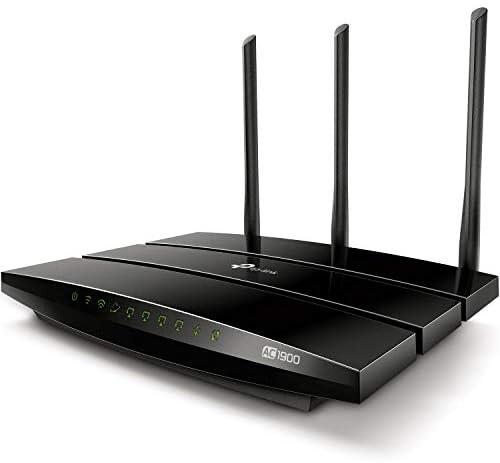 TP-LINK AC1900 Dual-Band Wi-Fi Router 1300Mbps at 5GHz + 600Mbps at 2.4GHz 5 Gigabit Ports 1 USB 2.0 3 external antennas+ 1 internal