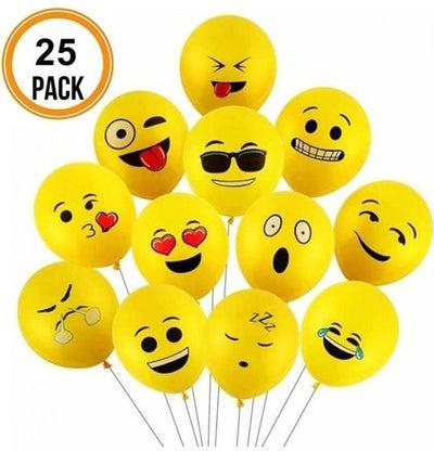 25-Pieces Emoji Balloons