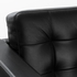 LANDSKRONA Two-seat sofa - Grann/Bomstad black/metal