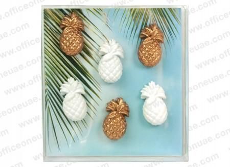 Trendform Magnets PINEAPPLE, Set of 6, Assorted Colors