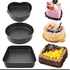 3 In 1 Heart, Round And Square Cake Non Stick Baking Tin.