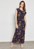Floral Print Lace Maxi Dress