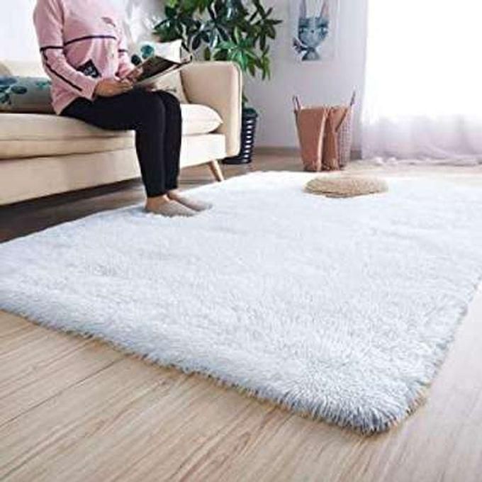 5 By 8 Soft Fluffy White Carpet