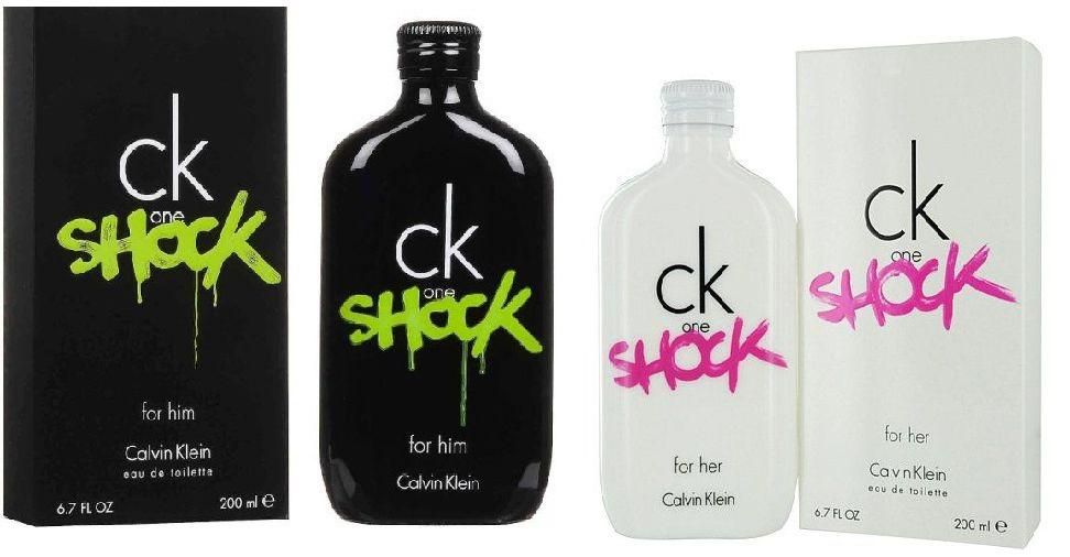 Set of 2 Pieces CK One Shock by Calvin Klein for Men - EDT, 200ml With CK One Shock by Calvin Klein for Women - EDT, 200ML